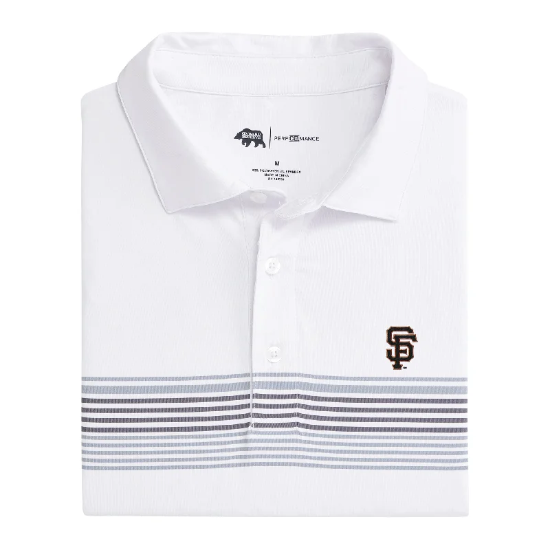 men's retro polo shirts-San Francisco Giants Prestwick Printed Performance Polo