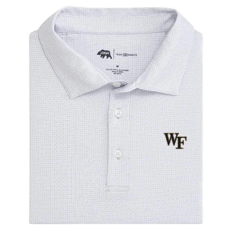 men's fitted polo shirts-Wake Forest Range Printed Performance Polo