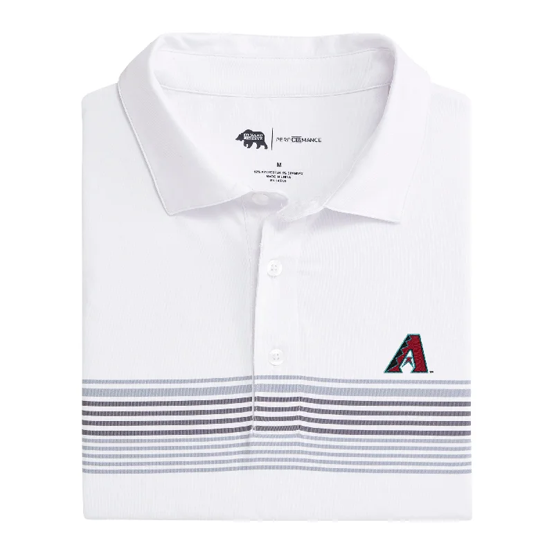 men's classic polo shirts-Arizona Diamondbacks Prestwick Printed Performance Polo