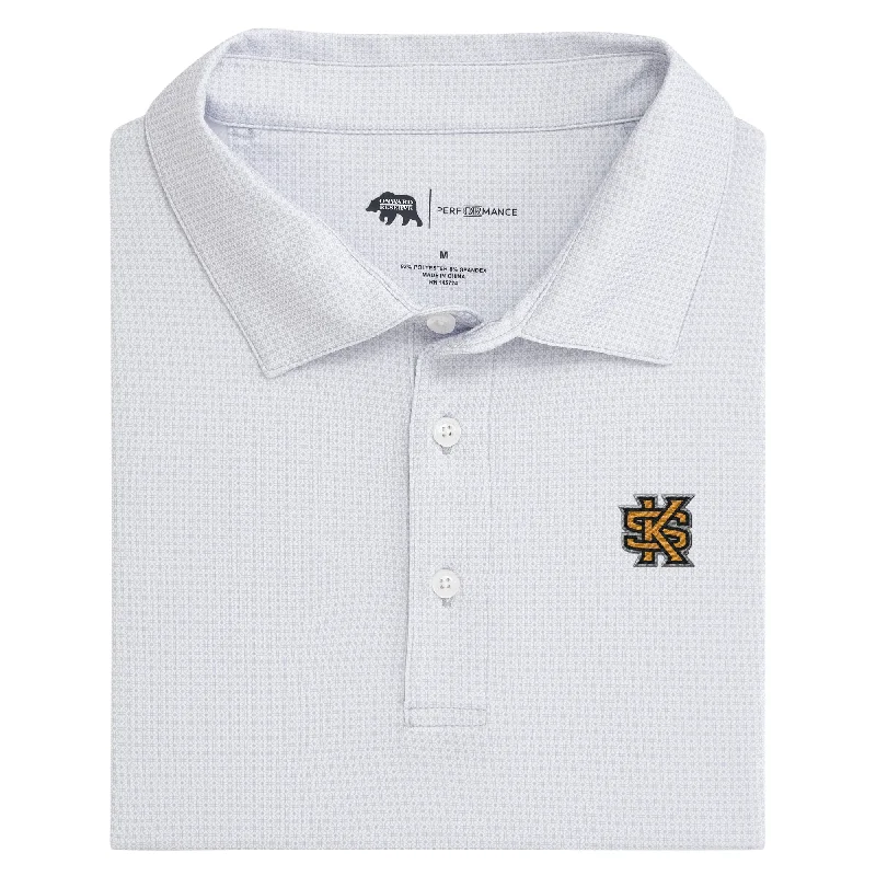 men's lightweight cotton polo shirts-Kennesaw State Range Printed Performance Polo