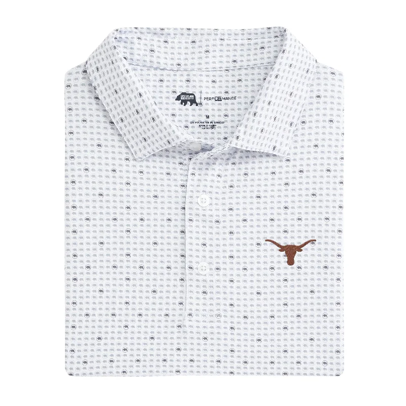 men's golf polo shirts-Texas Tour Logo Printed Performance Polo