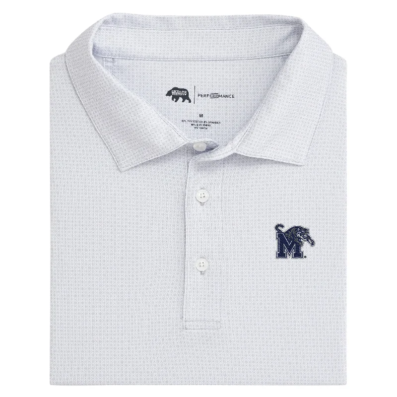 men's sustainable polo shirts-Memphis Range Printed Performance Polo