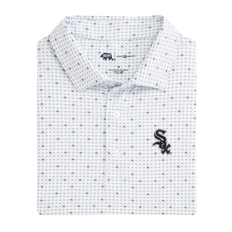 men's all-season polo shirts-Chicago White Sox Tour Logo Printed Performance Polo