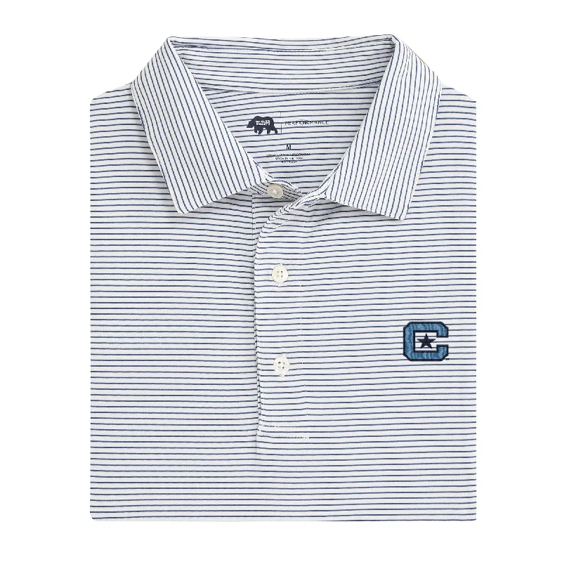 men's summer polo shirts-Citadel Birdie Performance Polo