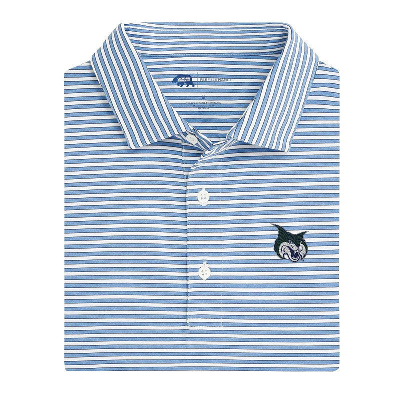 men's everyday polo shirts-Mulligan Stripe GCSU Performance Polo