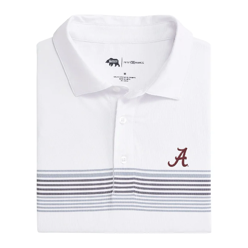 men's moisture-wicking polo shirts-Alabama Prestwick Printed Performance Polo