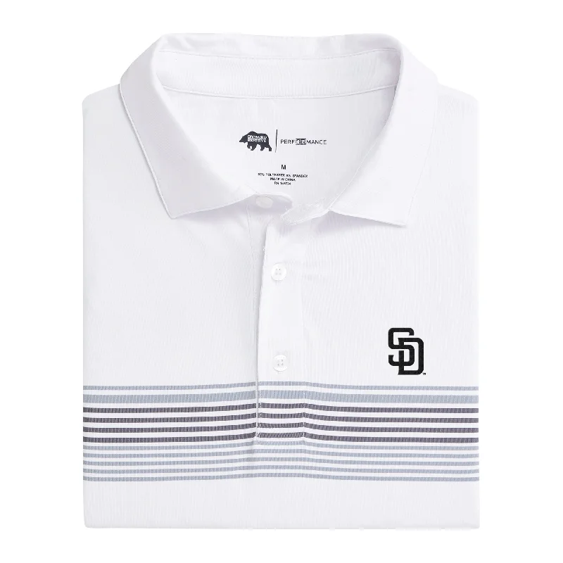 men's minimalist polo shirts-San Diego Padres Prestwick Printed Performance Polo