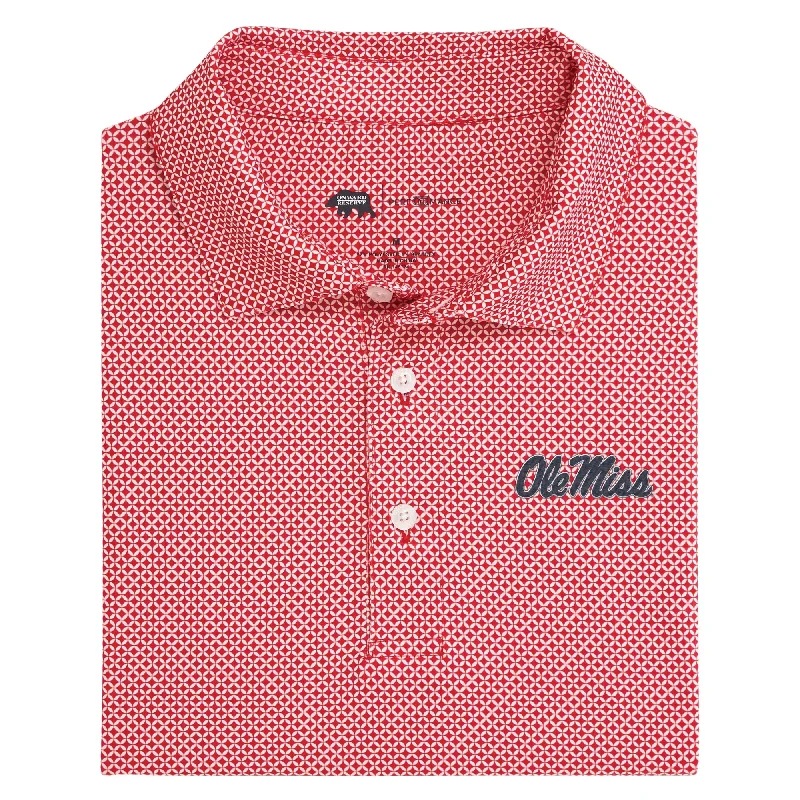 men's bestselling polo shirts-Ole Miss Scope Printed Performance Polo