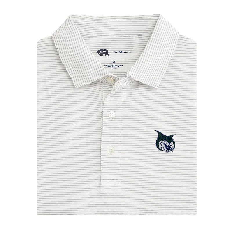 men's striped polo shirts-Birdie Stripe GCSU Performance Polo