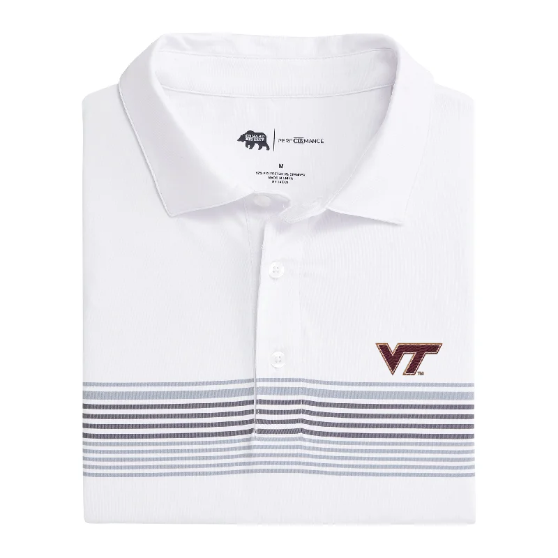 men's adventure polo shirts-Virginia Tech Prestwick Performance Polo