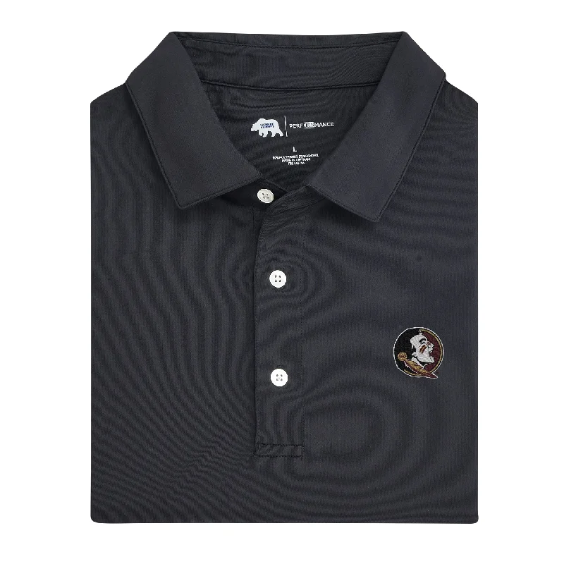 men's spring polo shirts-Solid FSU Performance Polo