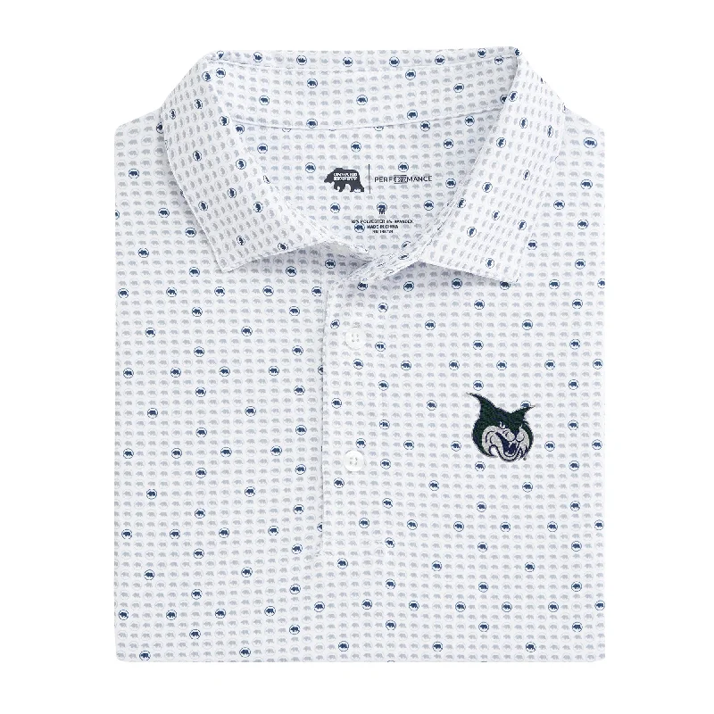 men's patterned polo shirts-GCSU Tour Logo Printed Performance Polo