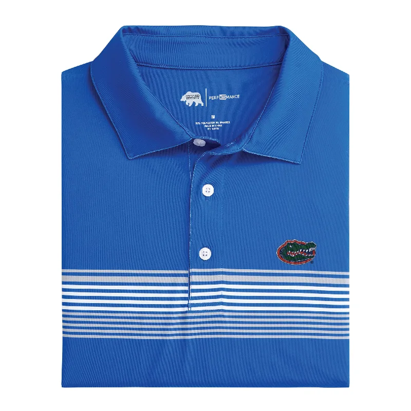 men's stylish polo shirts-Florida Prestwick Printed Performance Polo