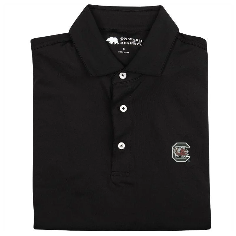 men's patterned polo shirts-University of South Carolina Solid Performance Polo