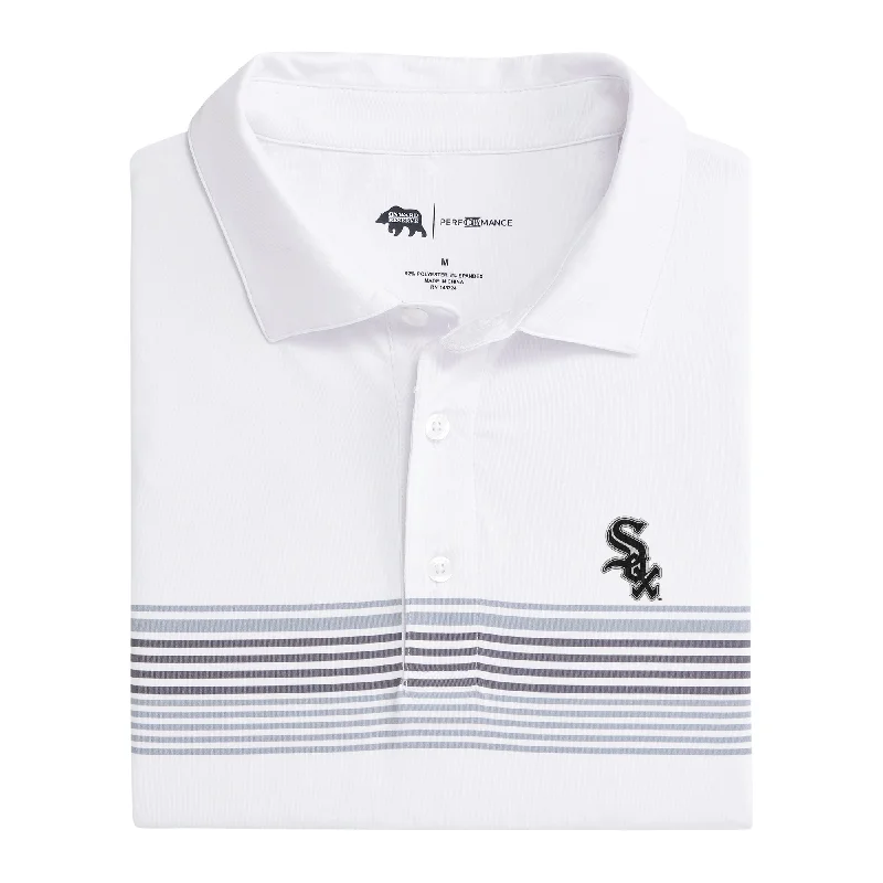 men's slim fit polo shirts-Chicago White Sox Prestwick Printed Performance Polo