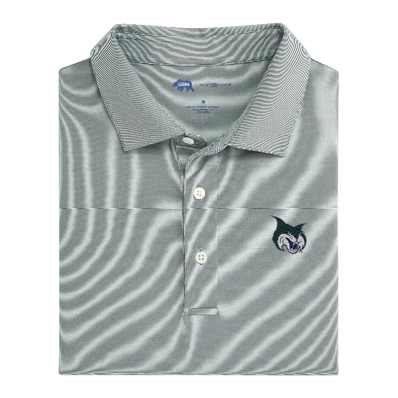 men's durable polo shirts-Hairline Stripe GCSU Performance Polo