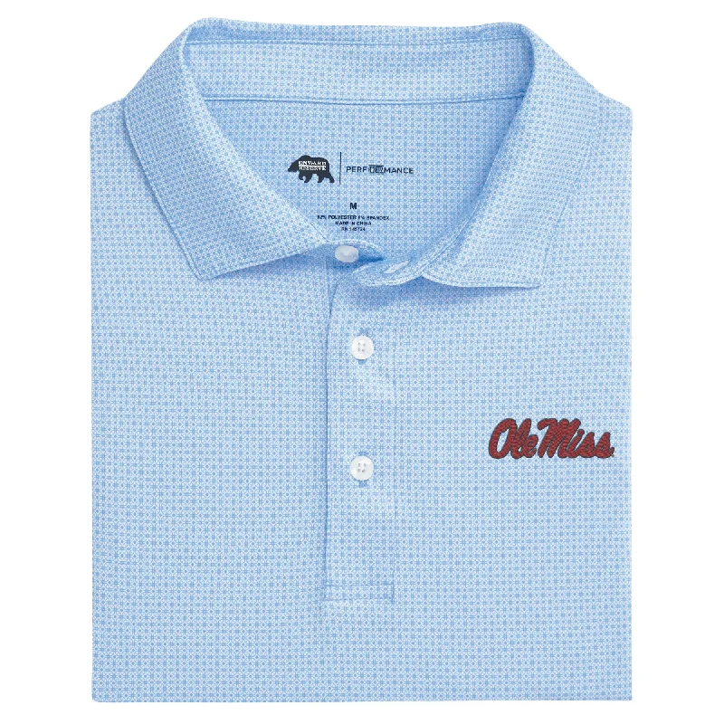 men's classic polo shirts-Ole Miss Range Printed Performance Polo