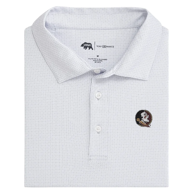 men's casual polo shirts-FSU Range Printed Performance Polo