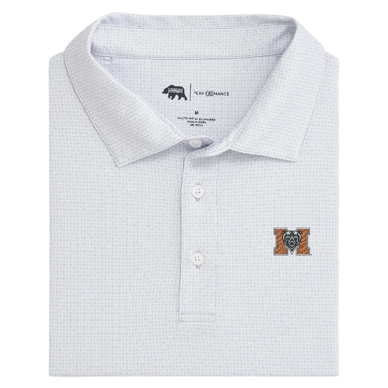 men's elegant polo shirts-Mercer Range Printed Performance Polo