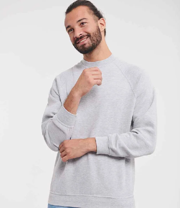 men's neutral color sweatshirts-Russell Authentic Sweatshirt | Light Oxford