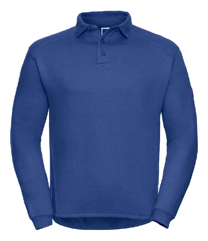 men's pullover sweatshirts-Russell Heavy Duty Collar Sweatshirt | Bright Royal