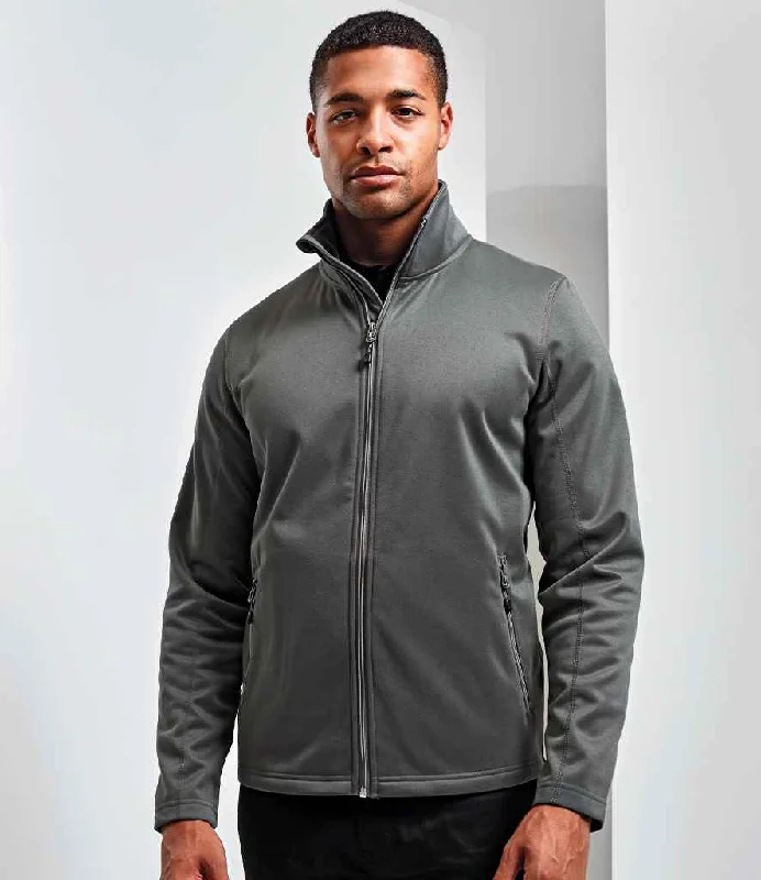 men's UV protection sweatshirts-Premier Spun Dyed Recycled Zip Through Sweat Jacket | Dark Grey