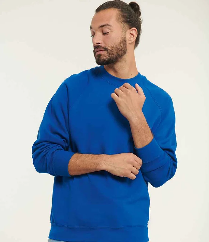 men's striped sweatshirts-Russell Raglan Sweatshirt | Bright Royal