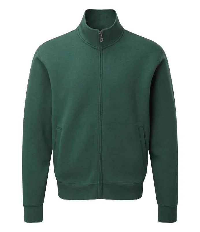 men's oversized sweatshirts-Russell Authentic Sweat Jacket | Bottle Green