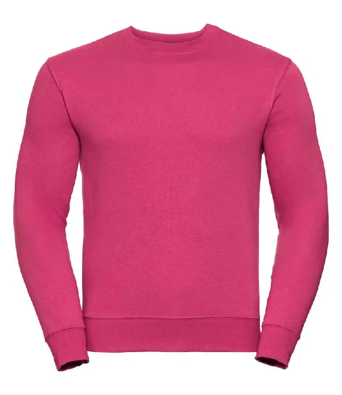 men's printed sweatshirts-Russell Authentic Sweatshirt | Fuchsia