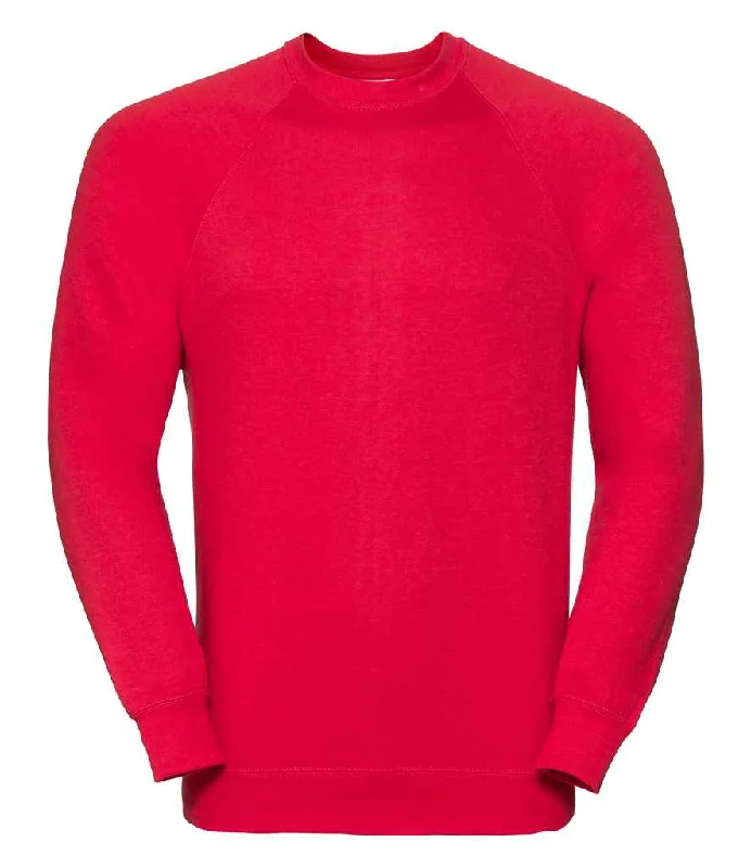 men's soft sweatshirts-Russell Raglan Sweatshirt | Classic Red