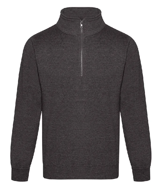 men's thermal sweatshirts-Pro RTX Pro 1/4 Neck Zip Sweatshirt | Charcoal