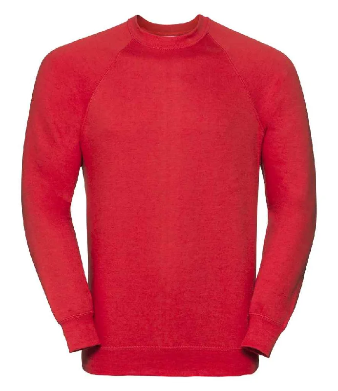 men's cozy sweatshirts-Russell Raglan Sweatshirt | Bright Red