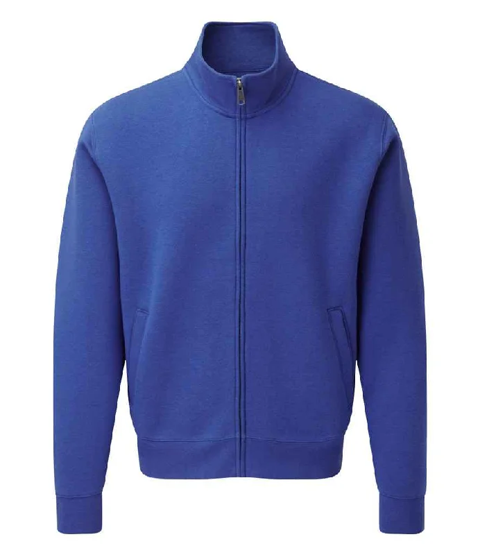 men's polyester sweatshirts-Russell Authentic Sweat Jacket | Bright Royal