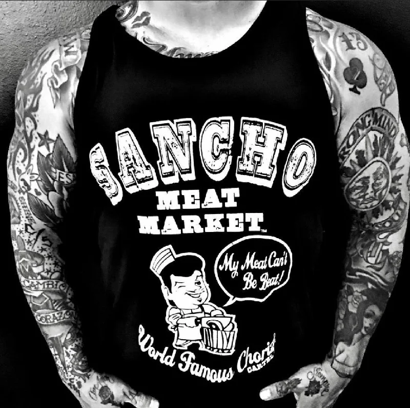 men's tank top versatile wear-Sancho Meat Market Men's Tank Top