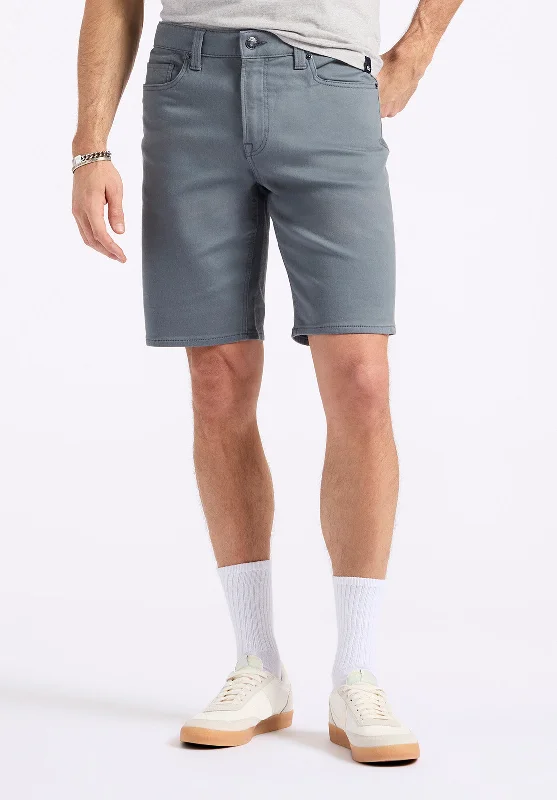 men's denim shorts-Relaxed Straight Dean Men's Freedom Flex Shorts, Mirage Blue - BM26067