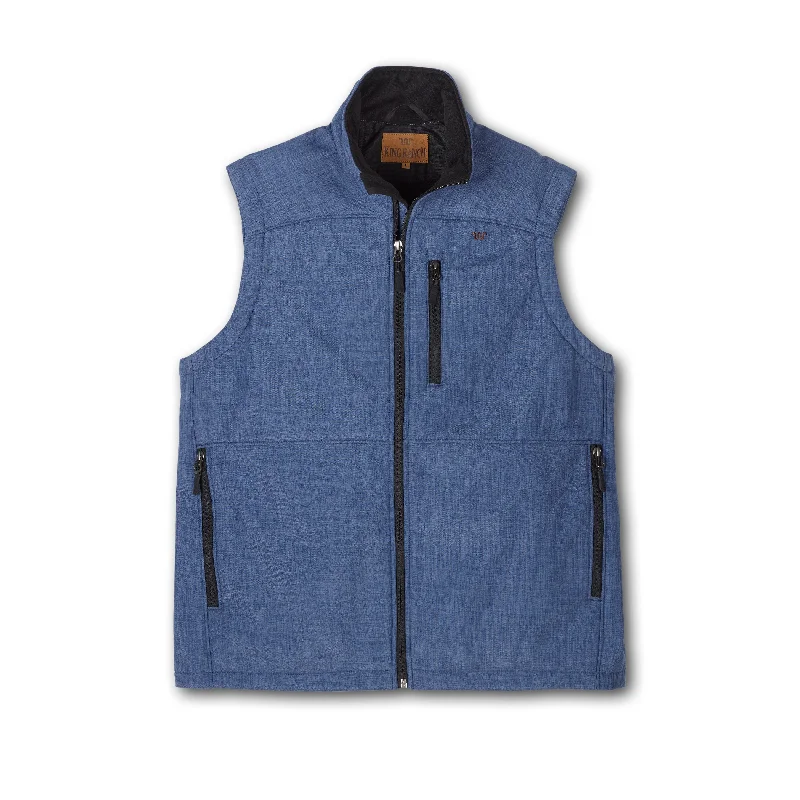 men's striped vests-Men's Textured Bonded Poly Vest