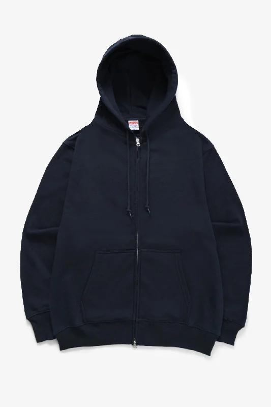 men's classic hoodies-United Athle - 5767 12.7oz Heavyweight Zip Hoodie - Navy