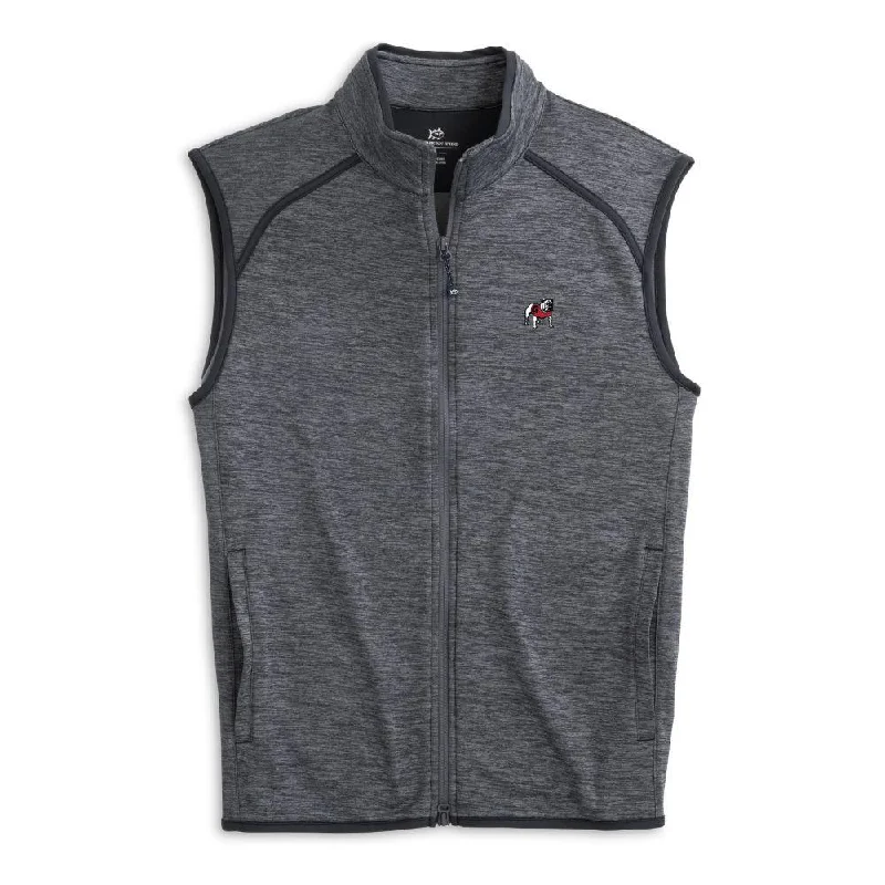 men's slim fit vests-Southern Tide Georgia Baybrook Heather Vest