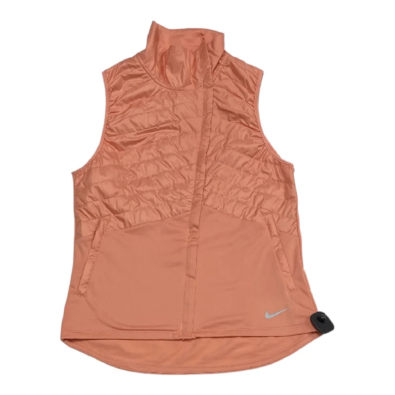 men's button-up vests-Vest Puffer & Quilted By Nike In Coral, Size: M