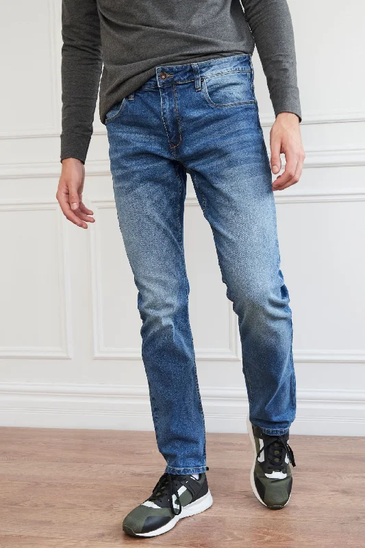 men's tapered pants-Jeans à coupe régulière - Homme