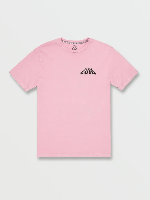 men's warm t-shirts-Smashed Short Sleeve Tee - Reef Pink