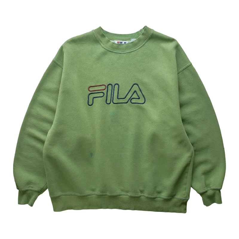 men's insulated sweatshirts-(XL) 90s Fila