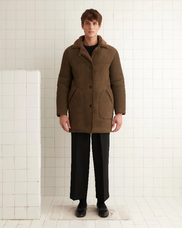 men's weekend coats-Ranch Coat - Brown