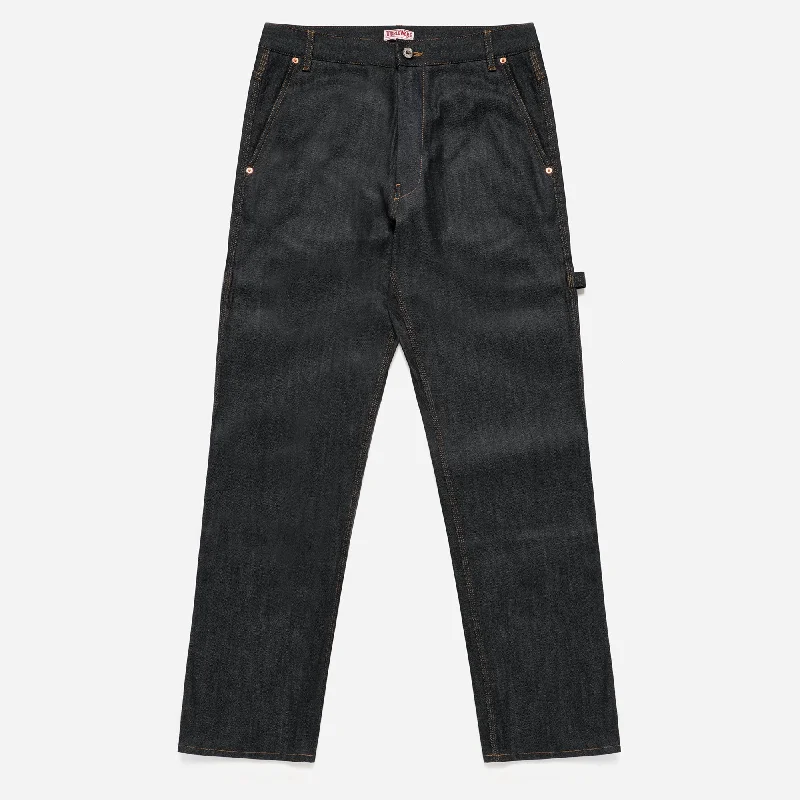 men's spring trousers-MADE IN ITALY BELMONT WORK CARPENTER PANT - INDIGO (RAW)