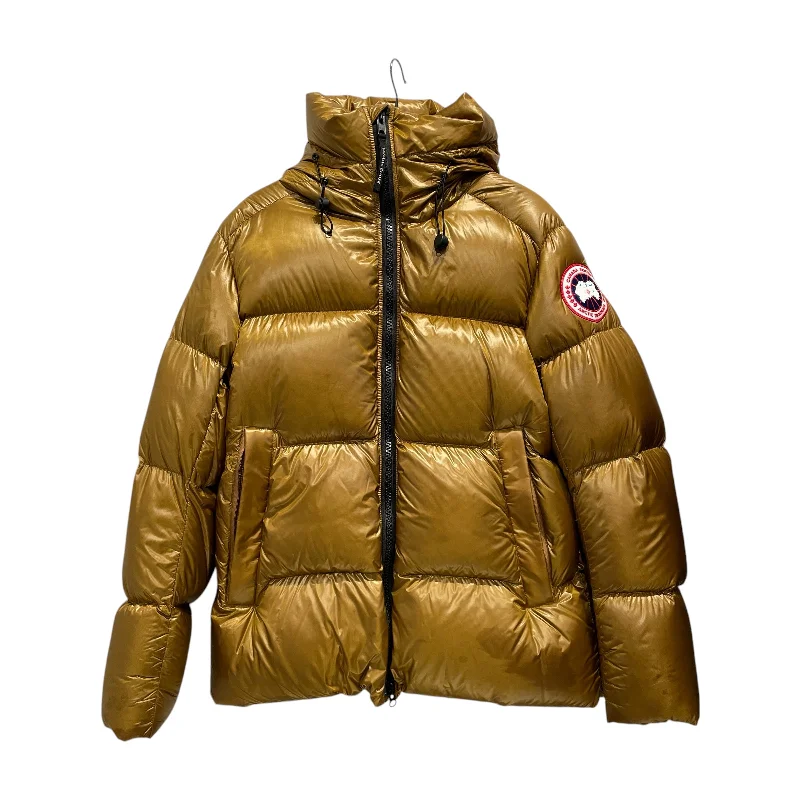 men's hardshell coats-CANADA GOOSE/Coat/XL/Nylon/GLD/Crofton Puffer