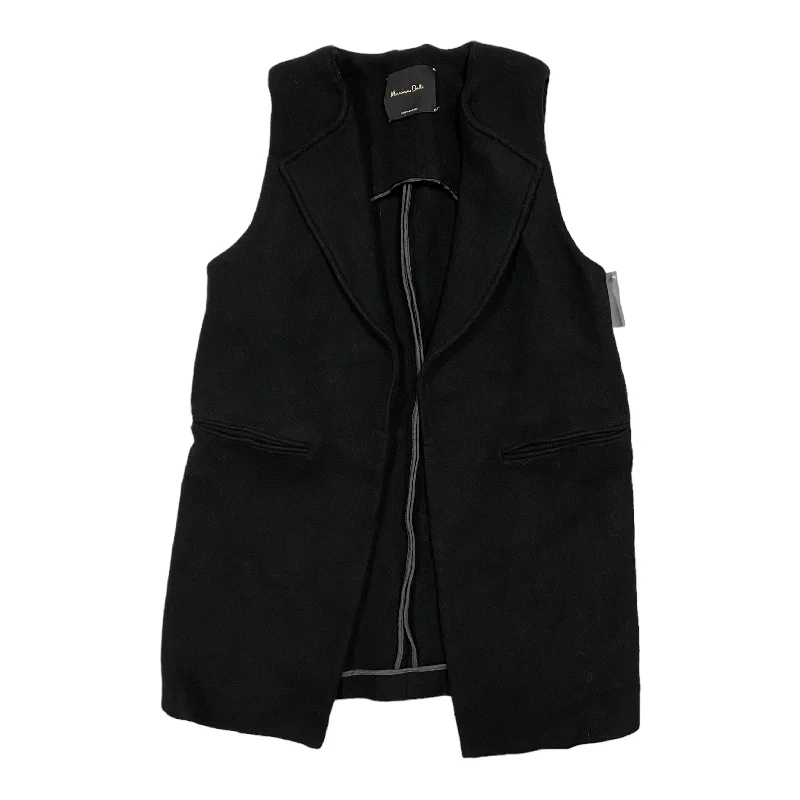 men's snowboarding vests-Vest Other By Massimo Dutti In Black, Size: M