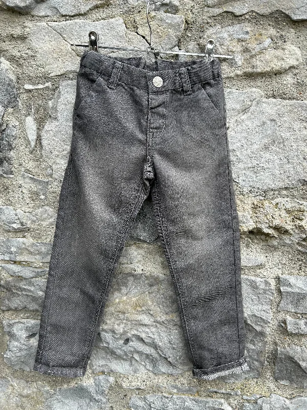 men's neutral color trousers-Grey jeans  3-4y (98-104cm)