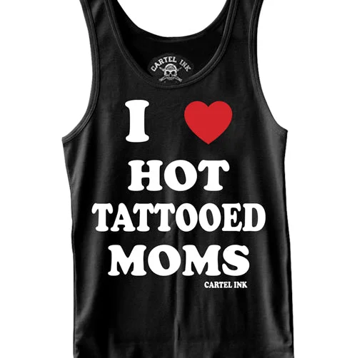 men's tank top for men sports-I Love Hot Tattooed Moms Men's Tank Top