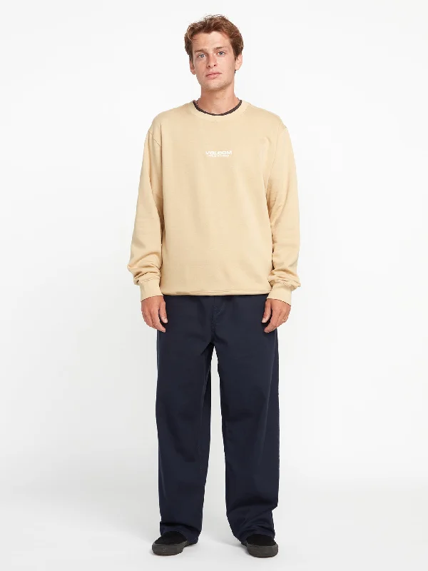 men's durable sweatshirts-Produce Crew Sweatshirt - Almond