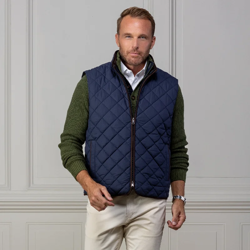 men's spring vests-Voyager Vest Navy